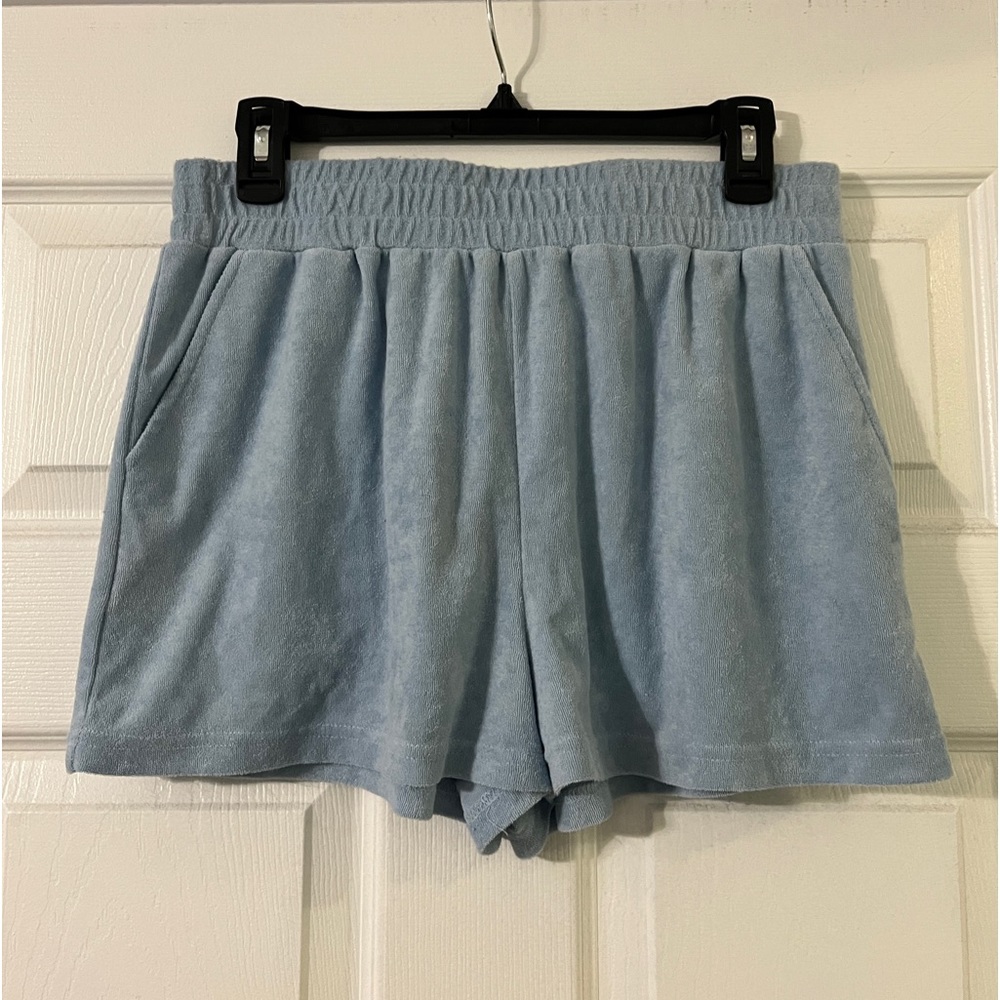 terrycloth forever 21 blue shorts